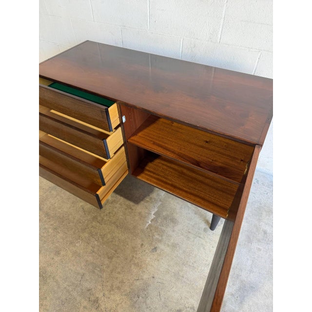 Rosewood Sideboard With 4 Drawers and Cabinet Door Denmark Mid-Century Modern 1960s For Sale - Image 10 of 13