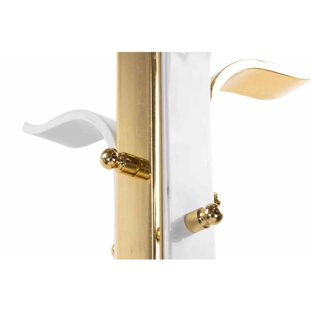 Metal Mid-Century Coat Hanger in Gilt Lacquered Metal, Italy, 1950s For Sale - Image 7 of 9