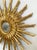Gold Mid 20th Century Sunburst Carved Golden Mirror For Sale - Image 8 of 10