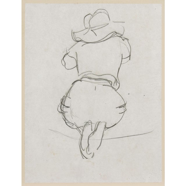 1930s 'Woman Seated' by Sarah Hobson, Circa 1935, Art Institute of Chicago Woman Artist For Sale - Image 5 of 5