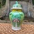 This magnificent large-scale ginger jar is a true collector's piece. Featuring the classic Bok Choy pattern in beautiful...