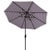 Spritely Home Athens 11Ft Round Crank Umbrella, Navy & White For Sale - Image 4 of 5