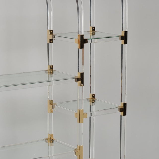 Vintage Acrylic Glass Shelf by Charles Hollis Jones, 1970s For Sale - Image 6 of 7
