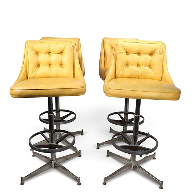 Set of Four Swivel Bar Stools by Daystrom C. 1979 For Sale - Image 12 of 14