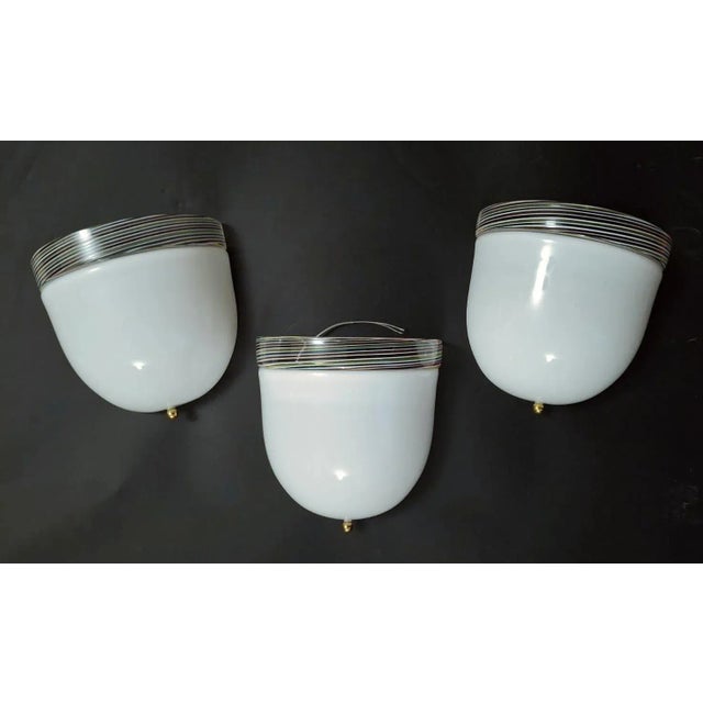 1960s Milky White Murano Sconce For Sale - Image 10 of 10