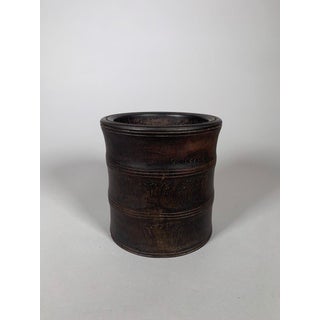 Large "bitong" Brush Pot, Chinese Wood, 19th Century, Qing Dynasty For Sale