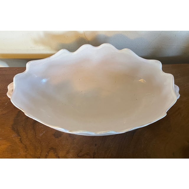 Antique 18th Century French Louis XVI Tin Glaze Delft Faience Monteith Jardiniere Cachepot For Sale - Image 11 of 13