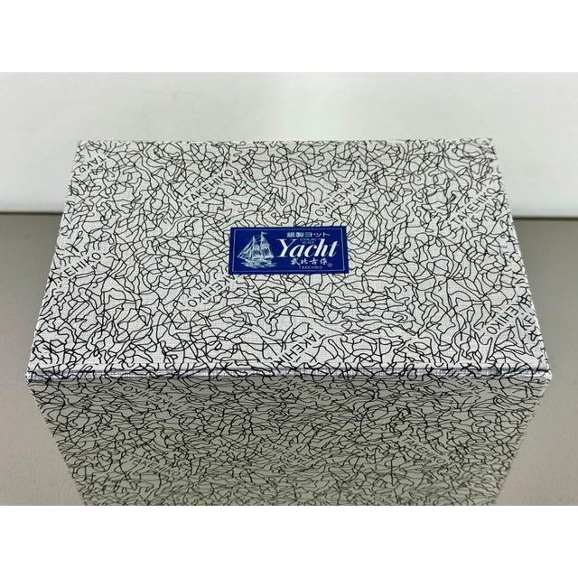 Rare Seki Takehiko Signed 985 Silver Yacht Model Original Box and Case Maritime Art For Sale - Image 17 of 17