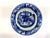 Antique Staffordshire blue and white transferware bowl featuring a detailed romantic landscape with figures, architecture,...