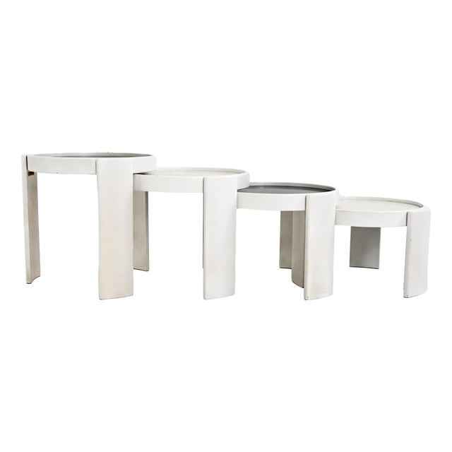 Model 780 Nesting Tables by Gianfranco Frattini for Cassina, 1960s, Set of 4 For Sale