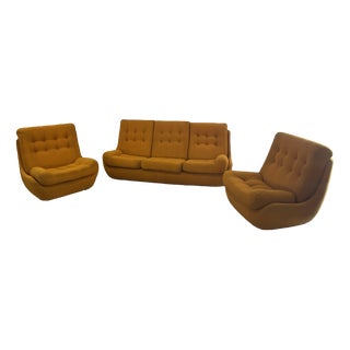 Vintage Atlantis Living Room Set from Jitona, 1970, Set of 3 For Sale