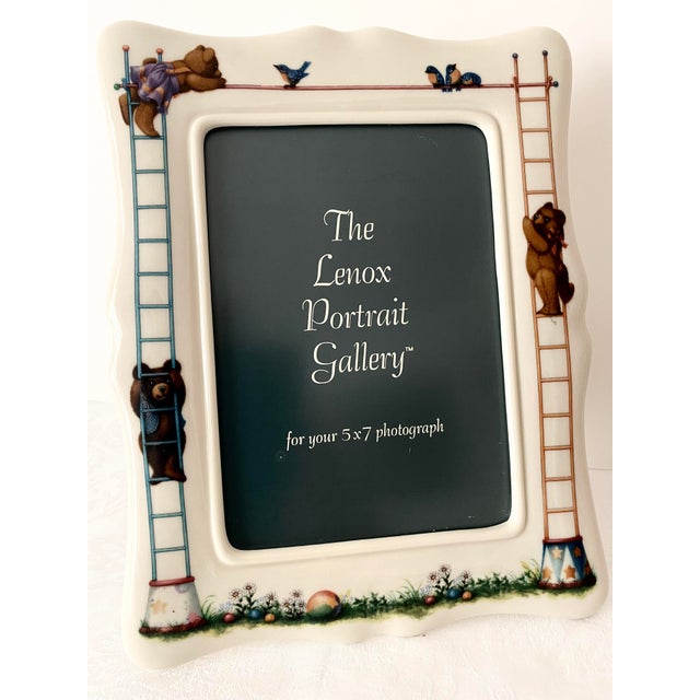 Vintage Exquisite Lenox China Bears Heirloom Collection Portrait Frame Mint Condition For Sale - Image 12 of 12