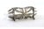Silver and Glass Filigree Toothpick Holder with Feet For Sale - Image 3 of 8