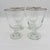 Metal Vintage Silver-Rimmed Clear Glass Wine Goblets - Set of 4 For Sale - Image 7 of 7
