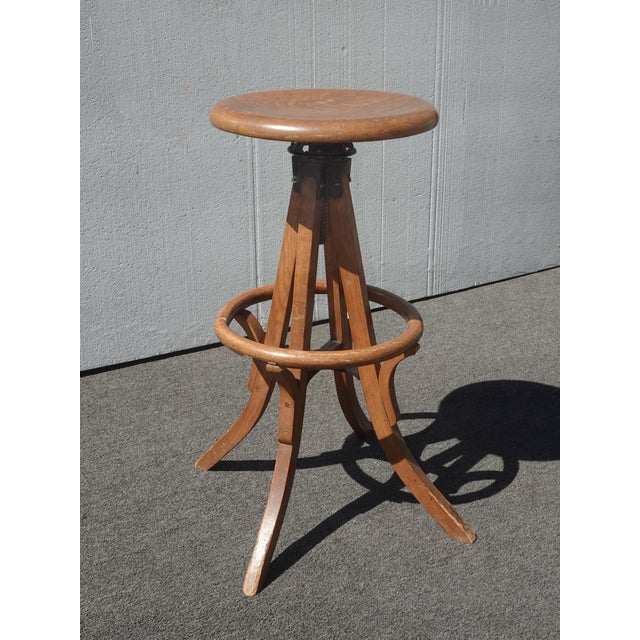 Unique Stool in Good Vintage Condition. This is an old stool which has age related wear, which is usual for its age....