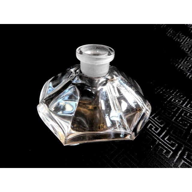 Traditional 1940s Enesco Lead Crystal Perfume Bottle For Sale - Image 3 of 6