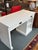 White Pottery Barn Aubrey Single Cabinet Writing Desk For Sale - Image 8 of 12