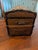 Late 19th Century Late 19th Century Leather Victorian Dome Top Steamer Trunk - Check Out Leather Pattern! For Sale - Image 5 of 11