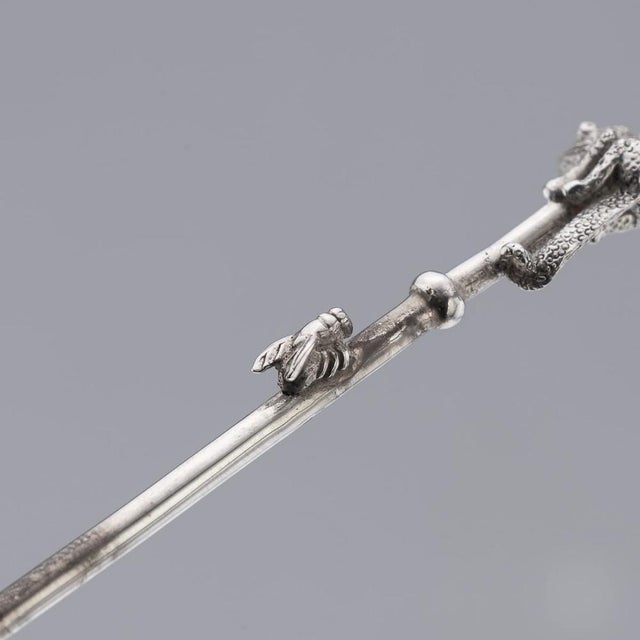 Silver Novelty Animal Coffee Spoons from Patrick Mavros, 2000s, Set of 4 For Sale - Image 9 of 16