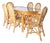 Vintage Rattan Dining Room, 1970s For Sale