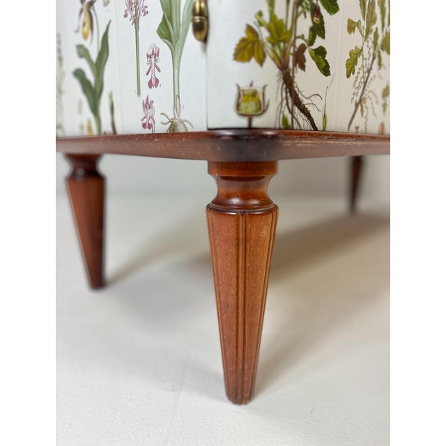 1950s 1950’s Swedish Cabinet With Nordens Flora Illustrations For Sale - Image 5 of 10