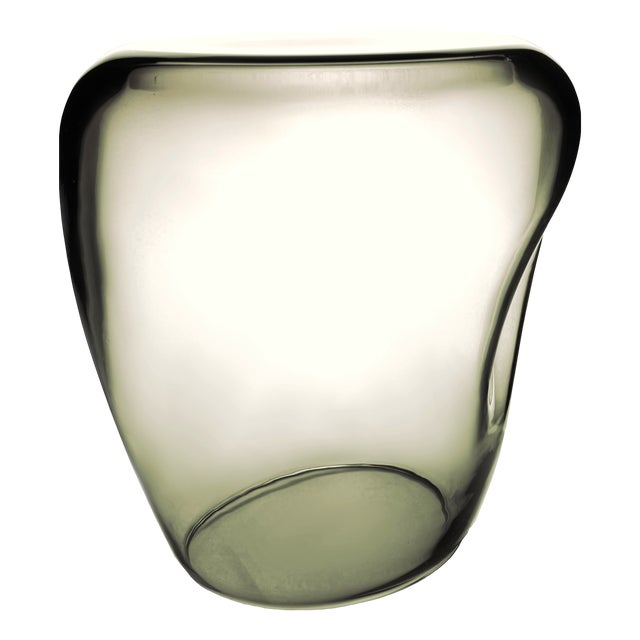 Isola Fumè Side Table in Murano Blown Glass from Kanz For Sale