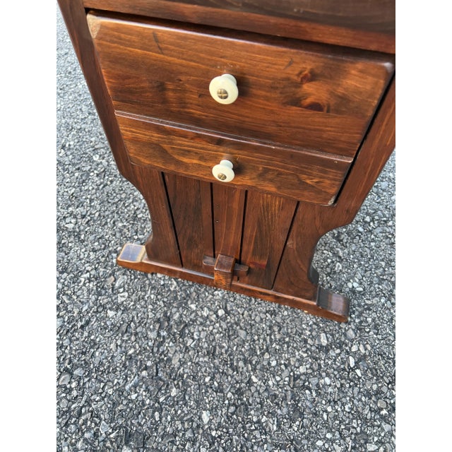 Mid 20th Century Ethan Allen Mission Style Drop Leaf Table Chairish
