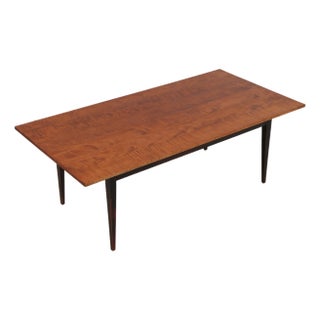 Benchmade Tiger Maple Large Farmhouse Dining Tavern Table For Sale