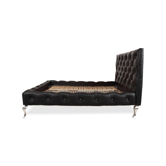 Leather Bed in Black by Bretz Marilyn For Sale - Image 6 of 7