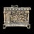 Gothic Antique Italian Gothic Silvered Bronze Casket Box With Relief Carvings and Figural Scenes, Marked For Sale - Image 3 of 6