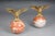 Pair (2) Imperial Large Eagle Brass Figures on Marble Spheres This item is a pair of antique imperial eagle figures...