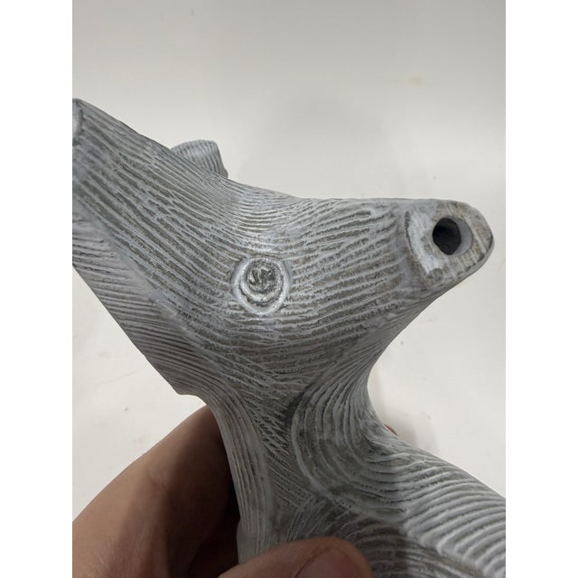 Glass Jonathan Adler Horse Glass "Menagerie" Sculpture Red / Orange Lava Glaze For Sale - Image 7 of 9