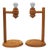 Vintage Pine Table Lamps from Ikea, Sweden, 1988, Set of 2 For Sale