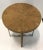Contemporary Organic Modern Natural Finish Wood and Nickel End Table For Sale - Image 3 of 6