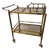 Vintage French Brass Drinks Trolley, 1950 For Sale
