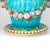 Turquoise Striking Pair Minton Style Porcelain Continental Majolica Jardinieres/ Stands For Sale - Image 8 of 10