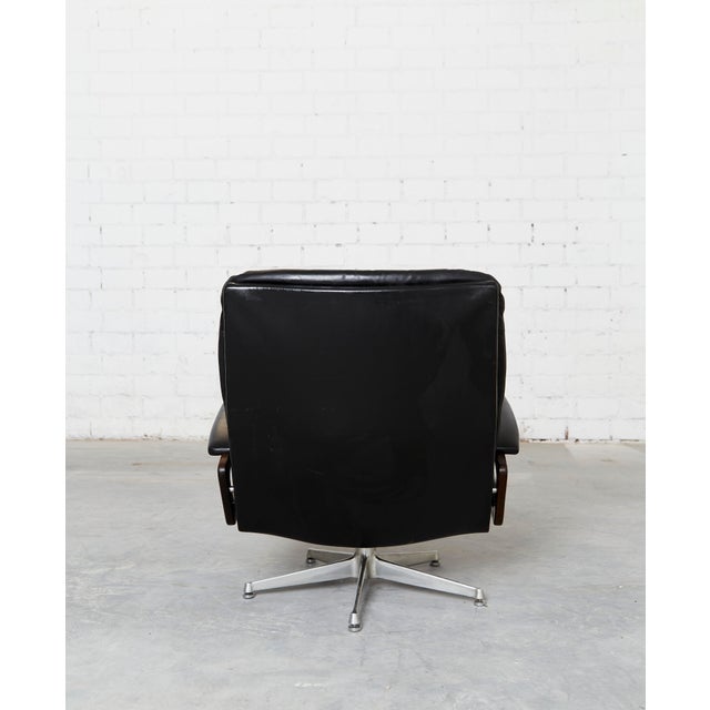 Metal Set of Vintage Lounge Chair and Ottoman by André Vandenbeuck for Strässle For Sale - Image 7 of 18