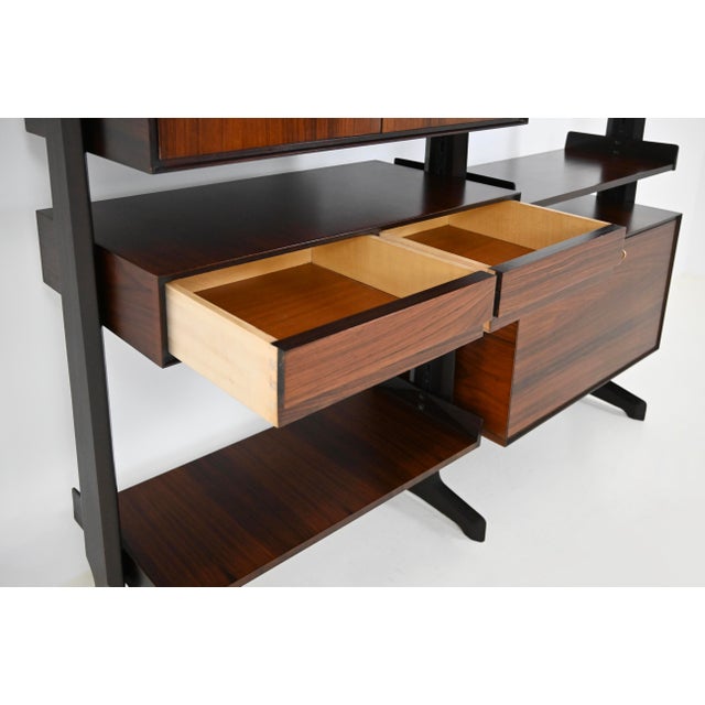 Tan Italian Wall Unit by Vittorio Dassi, 1950s For Sale - Image 8 of 15