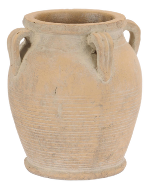 Rustic Terra Cotta Urn 9.5"H