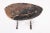One Slab Living Edge Petrified Wood Console Table W Stainless Stand 53 For Sale - Image 4 of 6