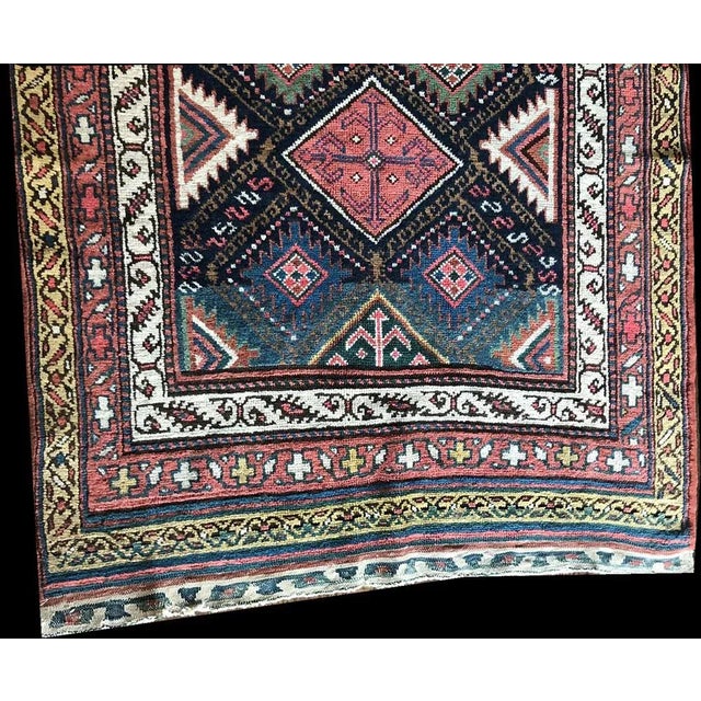 Vintage Tribal Shahsavan Runner For Sale - Image 9 of 10