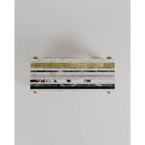 Stone Architectural Layered Marble Stone Strata Bench by Esther Knopfler For Sale - Image 7 of 12