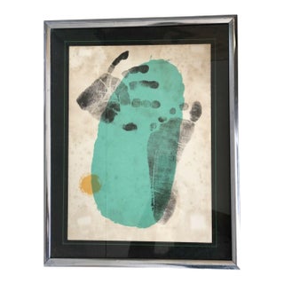 1956 Derrière Le Miroir Art Magazine Modern Abstract Print After Joan Miro, Framed For Sale