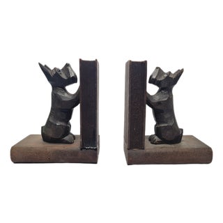 Vintage Figurative Wooden Bookends, 1950s, Set of 2 For Sale