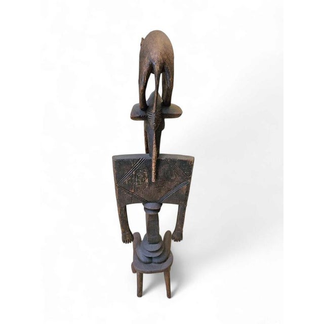 African Wooden Dogon Figure Sculpture, 1960s For Sale - Image 15 of 16