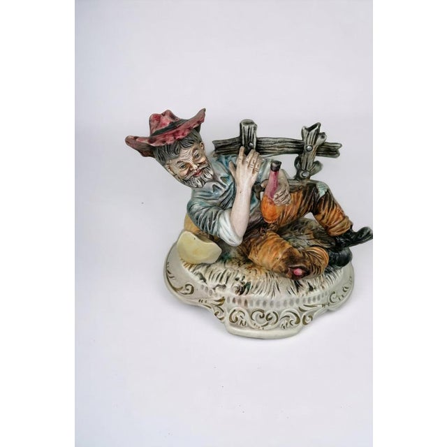 Statue of Drunk Man from Capodimonte For Sale - Image 5 of 7