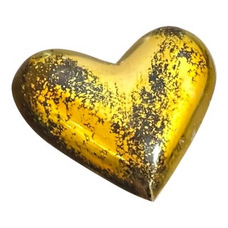 Brass Heart Paper Weight For Sale