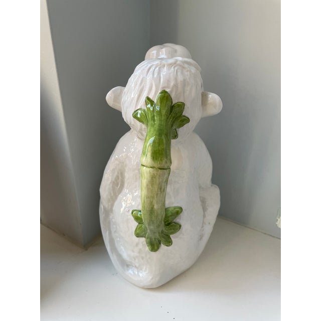 Vintage Italian Ceramic Monkey Pitcher For Sale In New York - Image 6 of 10