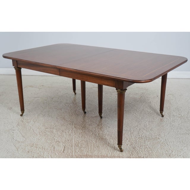 Age: Approx: 20 Years Old Details: Mahogany Bracket Feet & Casters High Quality Construction Nice Inlay Work Throughout...