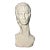 Vintage Mid 20th Century American Mid Century Modern Ceramic Crackle Glazed Diana Bust Sculpture For Sale